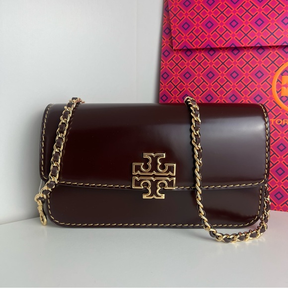 NWT Tory Burch Britten Smooth Chain Wallet & Wristlet - Picture 5 of 16